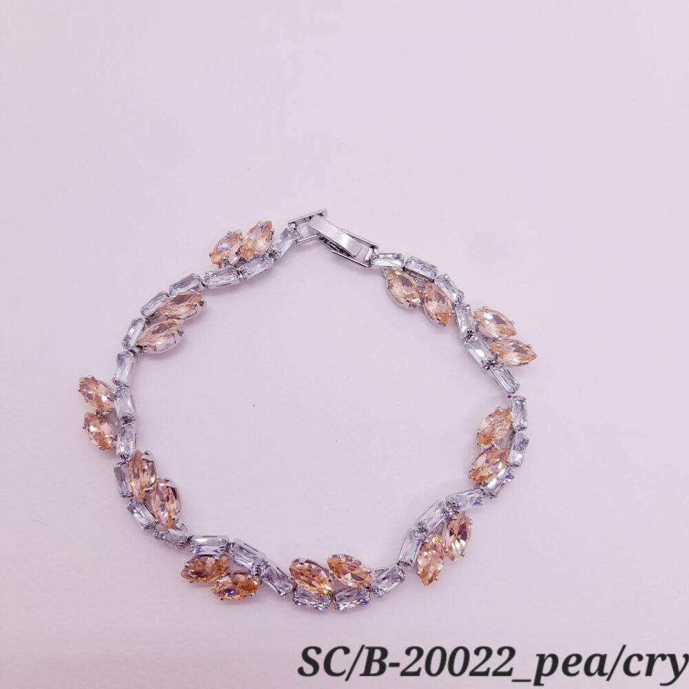 Pulsera de Cubics con Broche / B20022 - Image 4
