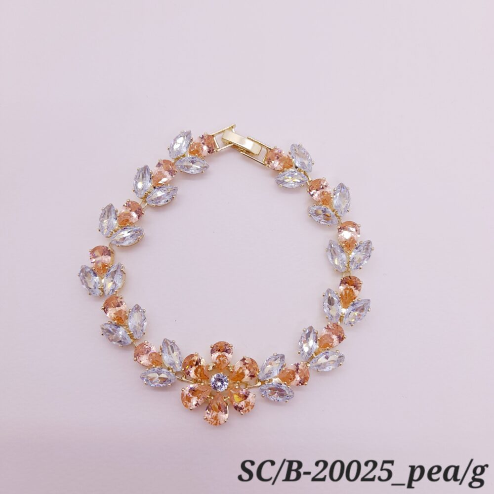 Pulsera de Cubics con Broche / B20025 - Image 8