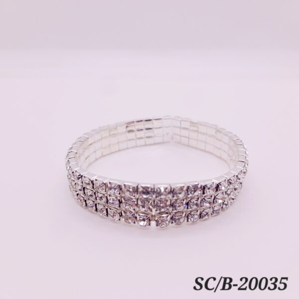 Pulsera Elastizada 3 hilos de Strass / B20035