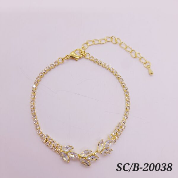 Pulsera de Cubics con Broche / B20038 (LIQUIDACIÓN)