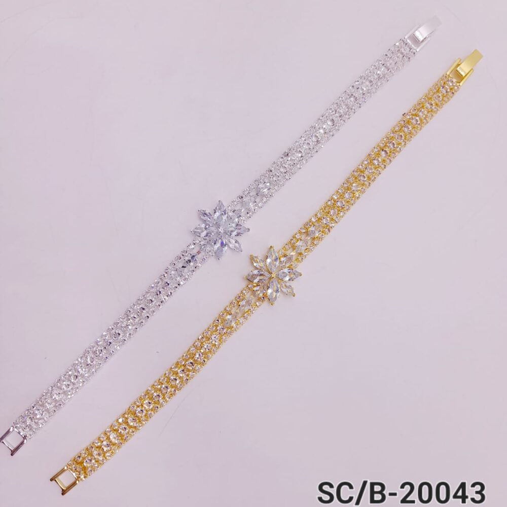 Pulsera de Strass con Broche / B20043