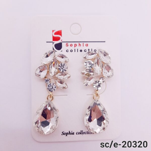 Aro de Piedras / E20320 - DORADO/CRISTAL