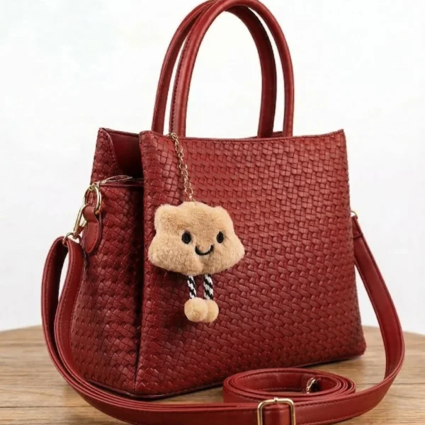 Cartera de Ecocuero Tipo Tejida / HB-08