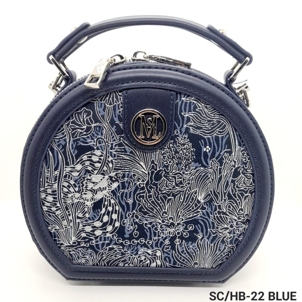 Cartera de Tela Bordada con Ecocuero / HB-22