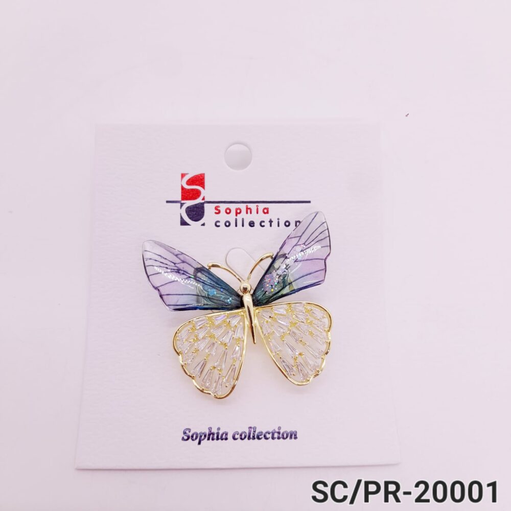 Prendedor de Mariposa Strass / PR-001