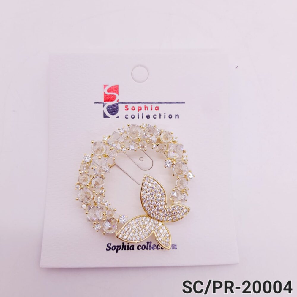 Prendedor de Mariposa Strass / PR-004