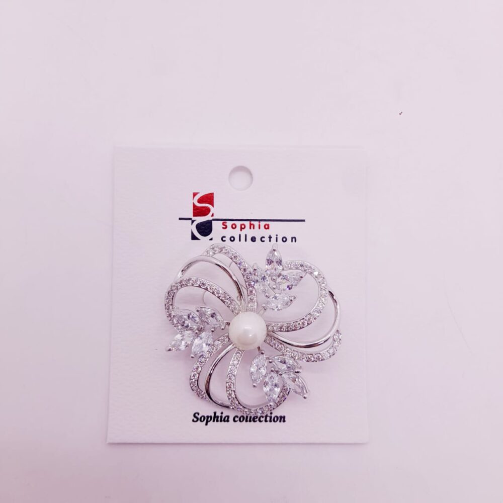 Prendedor de Strass y Perla / PR-106