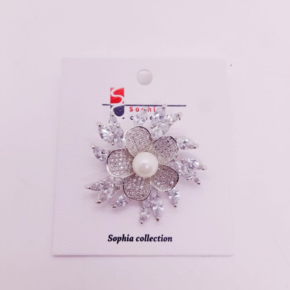 Prendedor de Strass y Perlas / PR-107