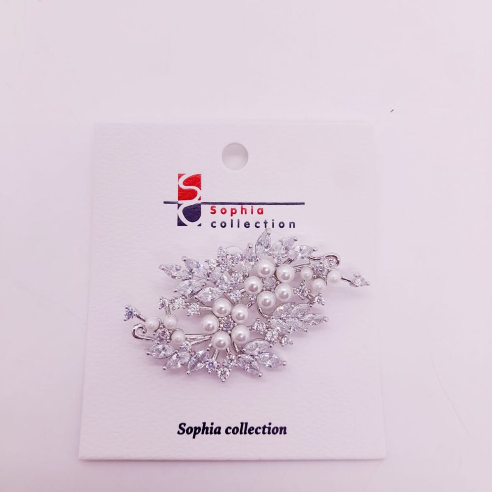 Prendedor de Strass y Perlas / PR-108