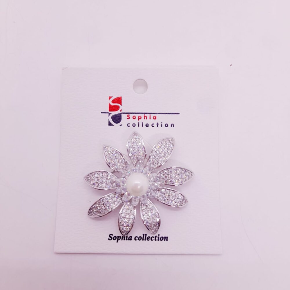 Prendedor de Strass y Perla / PR-110