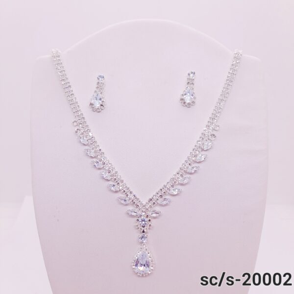 Set Collar con Aros de Strass / S-20002