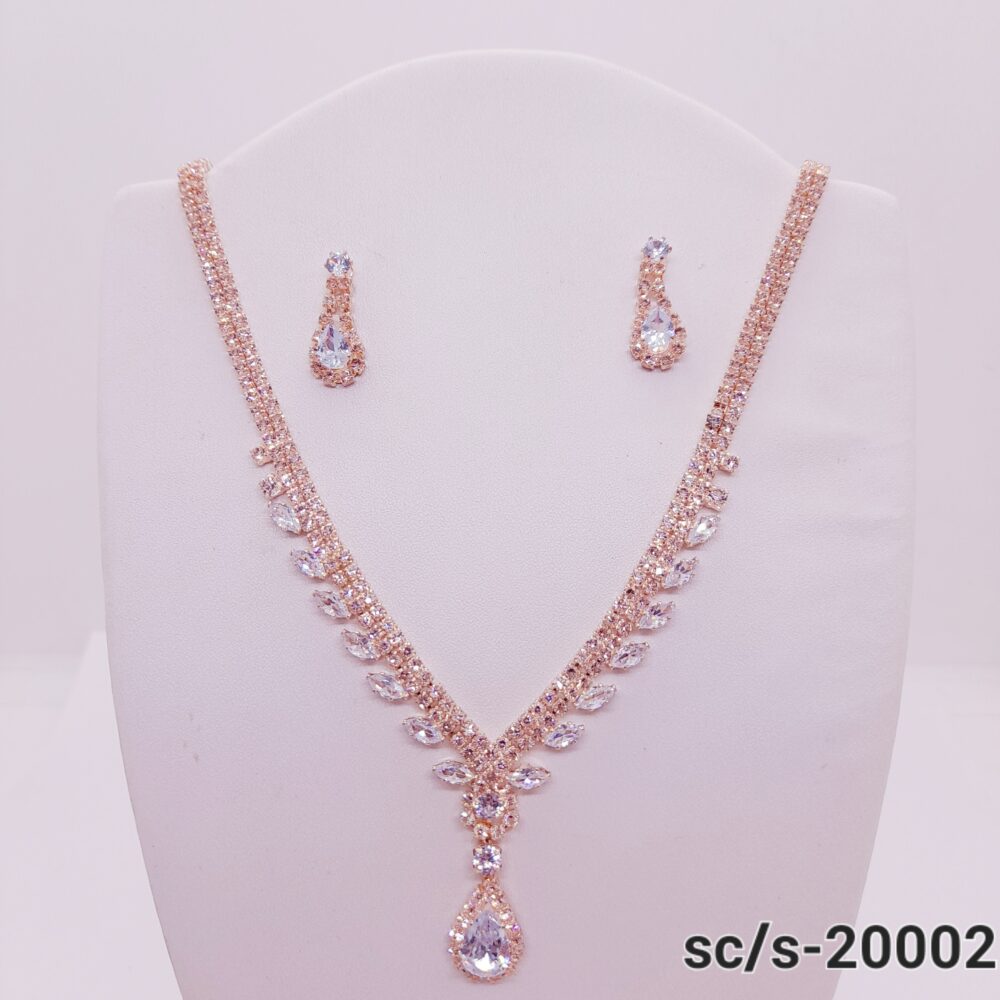 Set Collar con Aros de Strass / S-20002 - Image 2