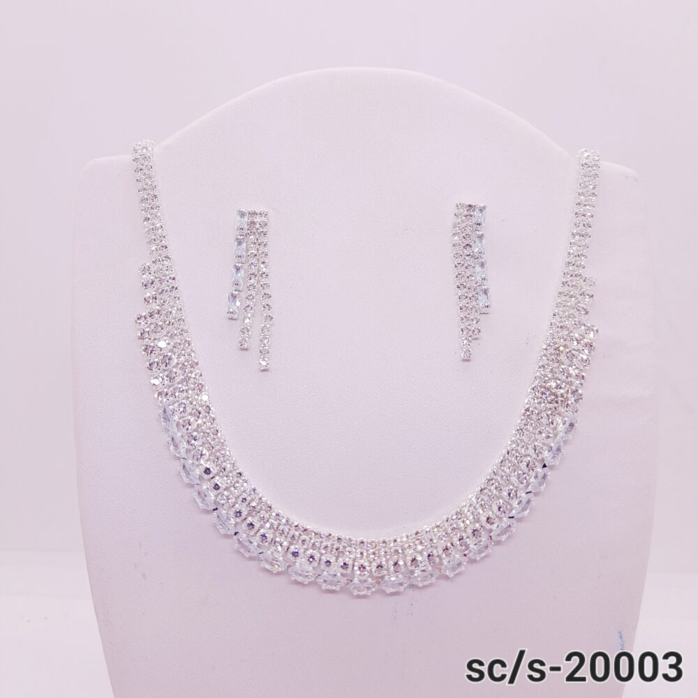 Set Collar con Aros de Strass / S-20003 - Image 2