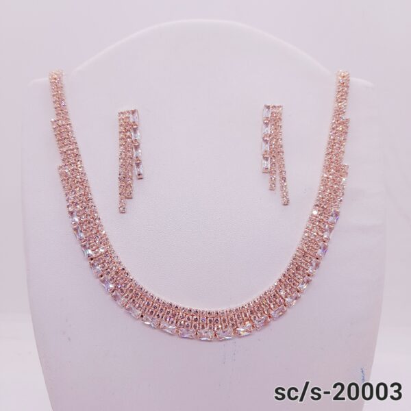 Set Collar con Aros de Strass / S-20003