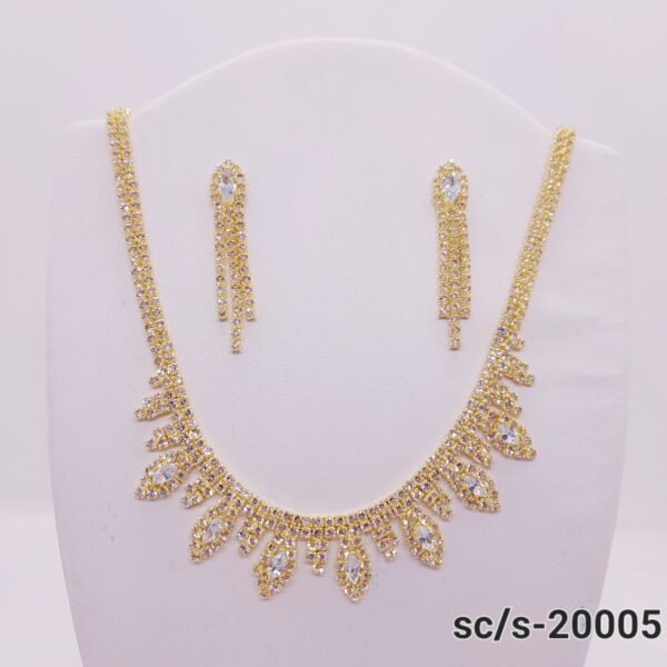 Set Collar con Aros de Strass / S-20005