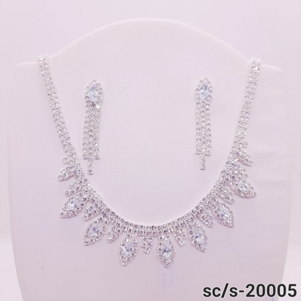 Set Collar con Aros de Strass / S-20005 - Image 2