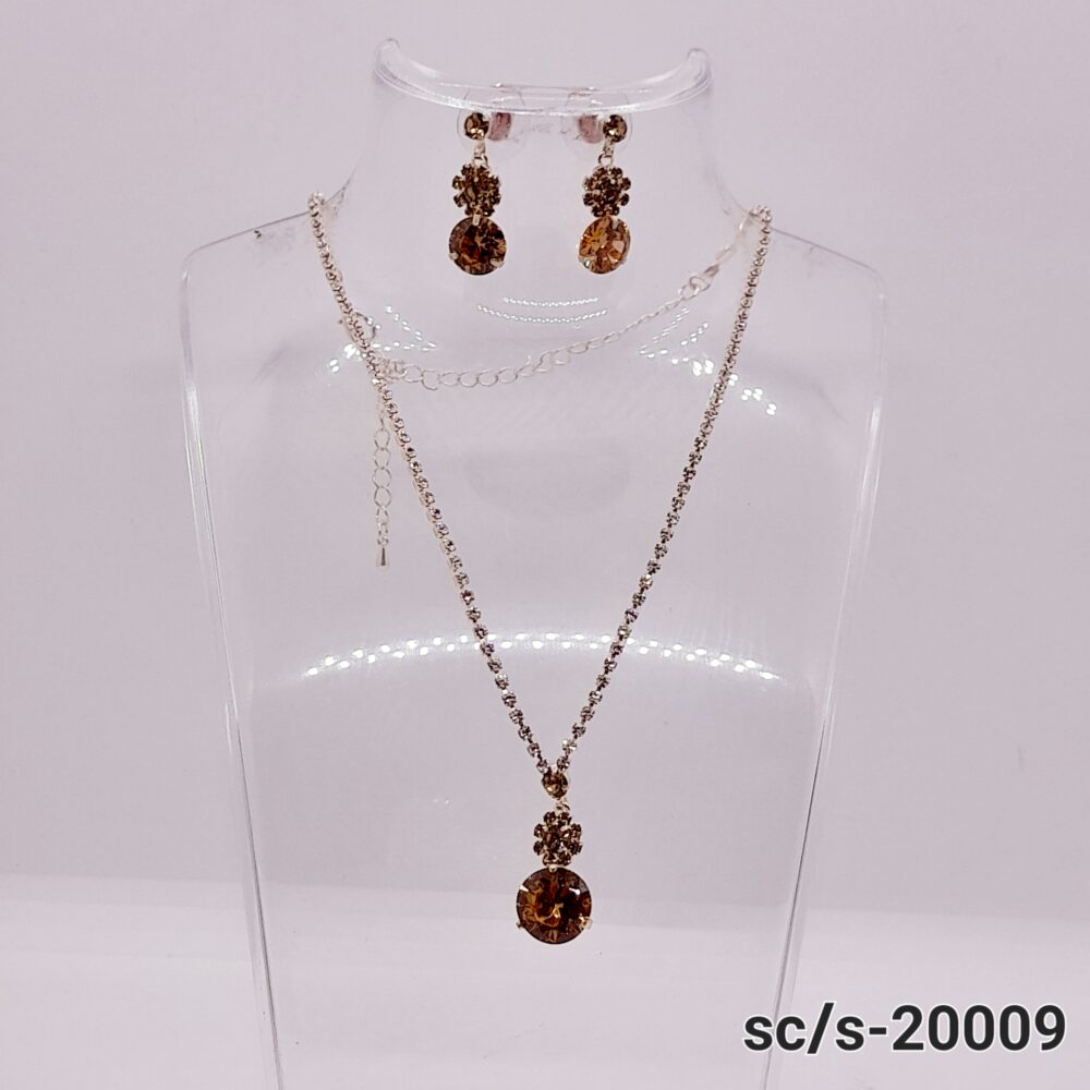 Set Collar con Aros de Strass / S-20009 - Image 2