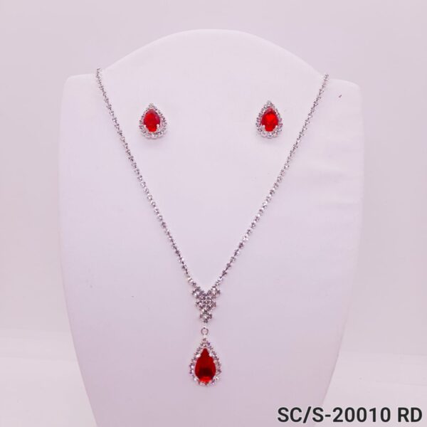 Set Collar con Aros de Strass / S-20010