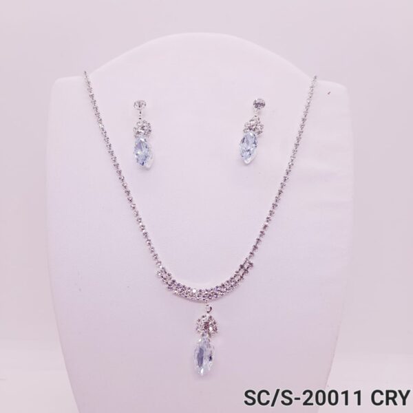 Set Collar con Aros de Strass / S-20011