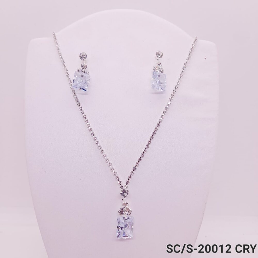 Set Collar con Aros de Strass / S-20012