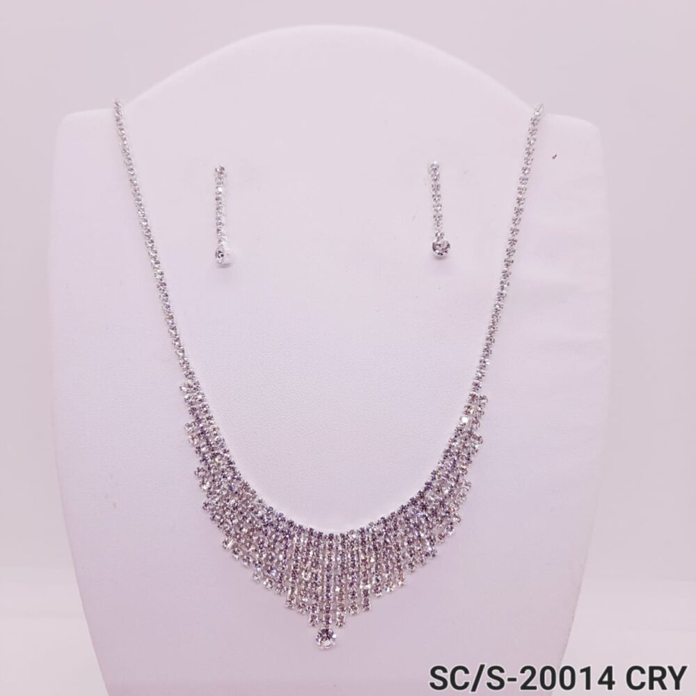Set Collar con Aros de Strass / S-20014