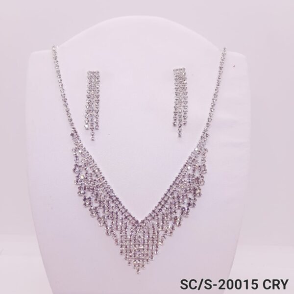 Set Collar con Aros de Strass / S-20015
