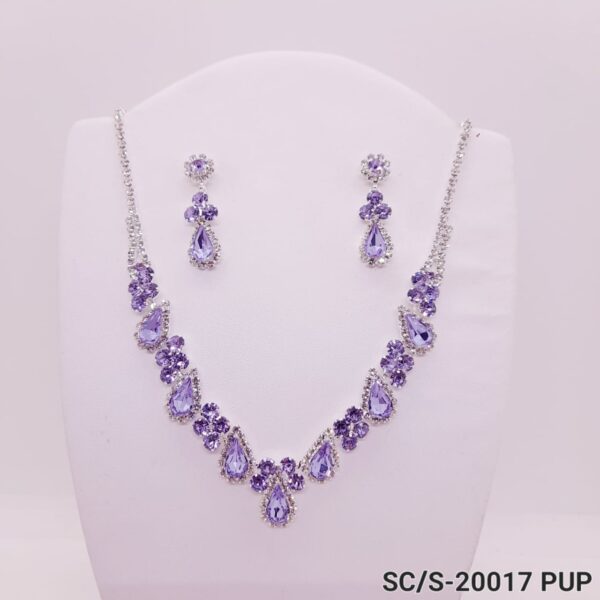 Set Collar con Aros de Strass / S-20017