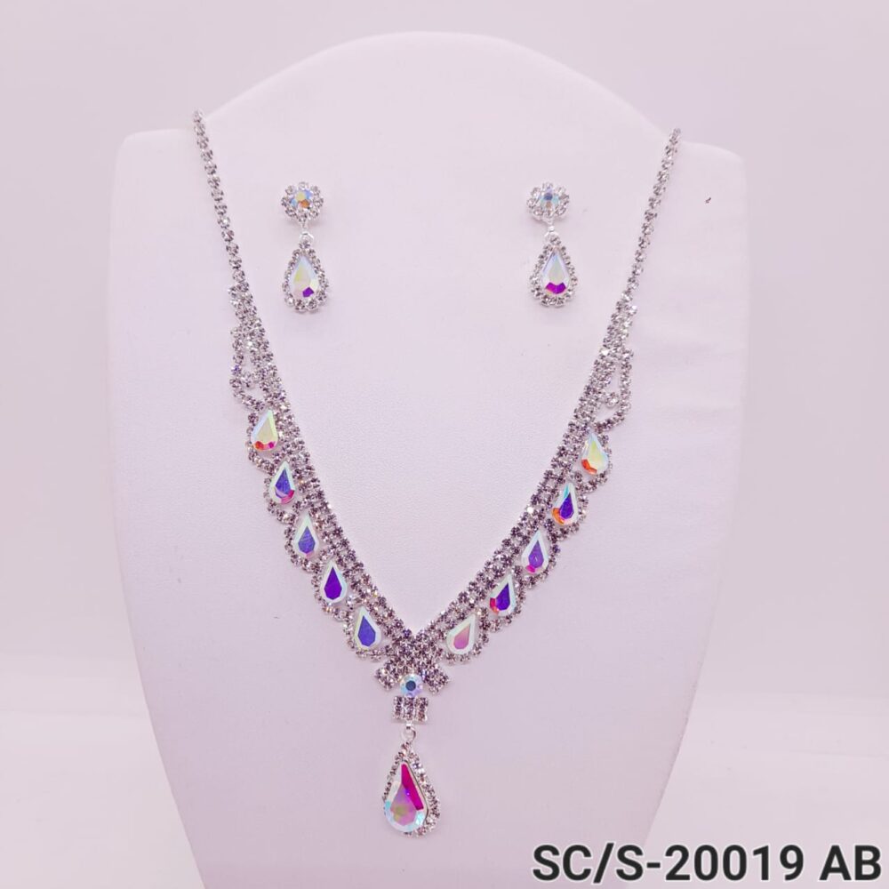 Set Collar con Aros de Strass / S-20019 - Image 4