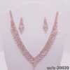 Set Collar con Aros de Strass / S-20020