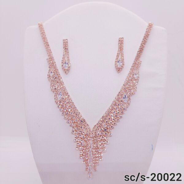 Set Collar con Aros de Strass / S-20022