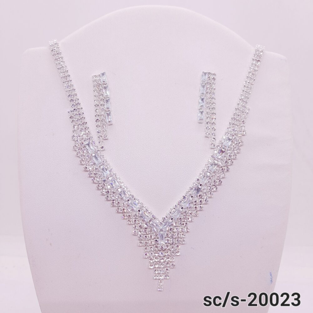 Set Collar con Aros de Strass / S-20023