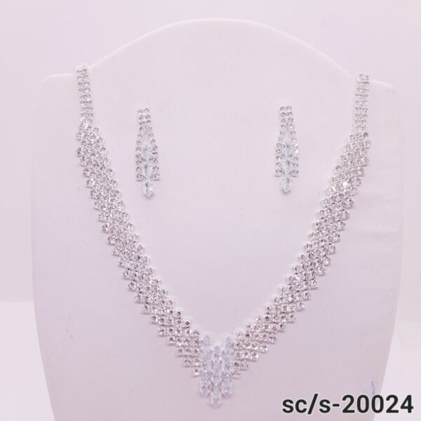 Set Collar con Aros de Strass / S-20024