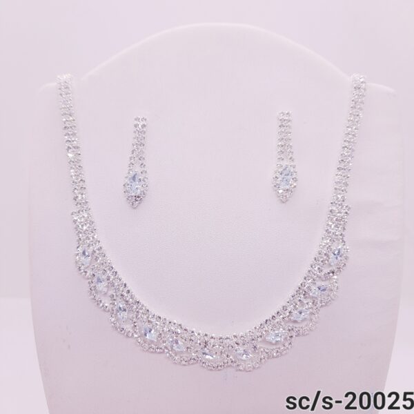 Set Collar con Aros de Strass / S-20025