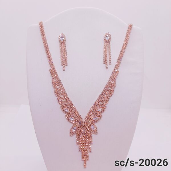 Set Collar con Aros de Strass / S-20026