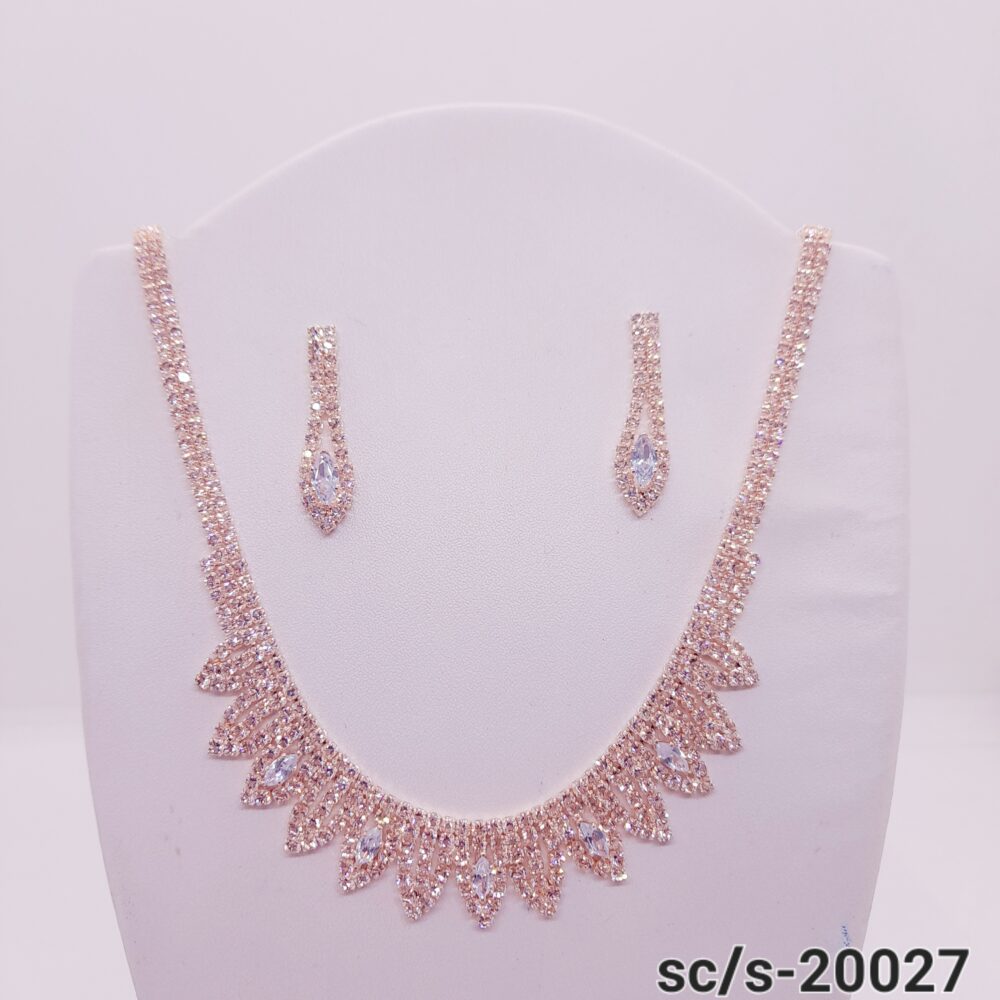 Set Collar con Aros de Strass / S-20027