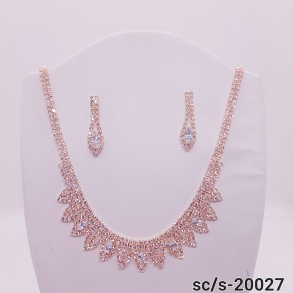 Set Collar con Aros de Strass / S-20027