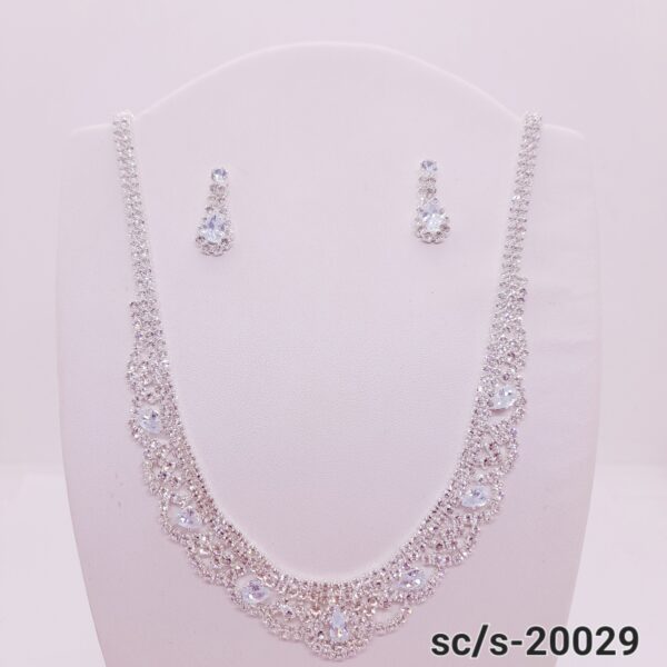 Set Collar con Aros de Strass / S-20029