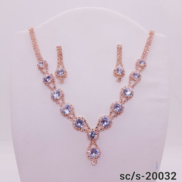 Set Collar con Aros de Strass / S-20032