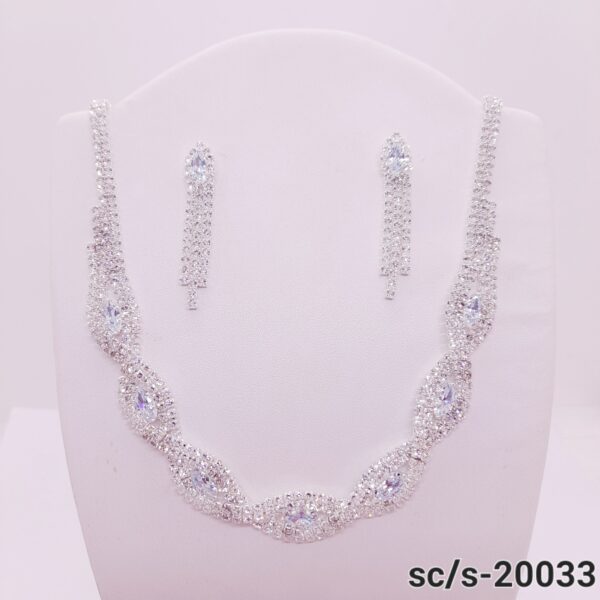 Set Collar con Aros de Strass / S-20033
