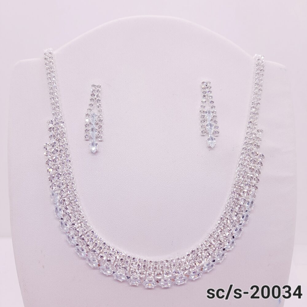 Set Collar con Aros de Strass / S-20034 - Image 2