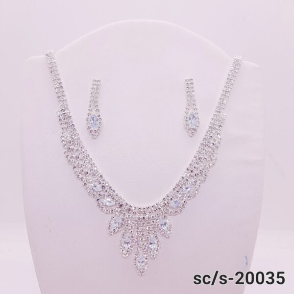 Set Collar con Aros de Strass / S-20035