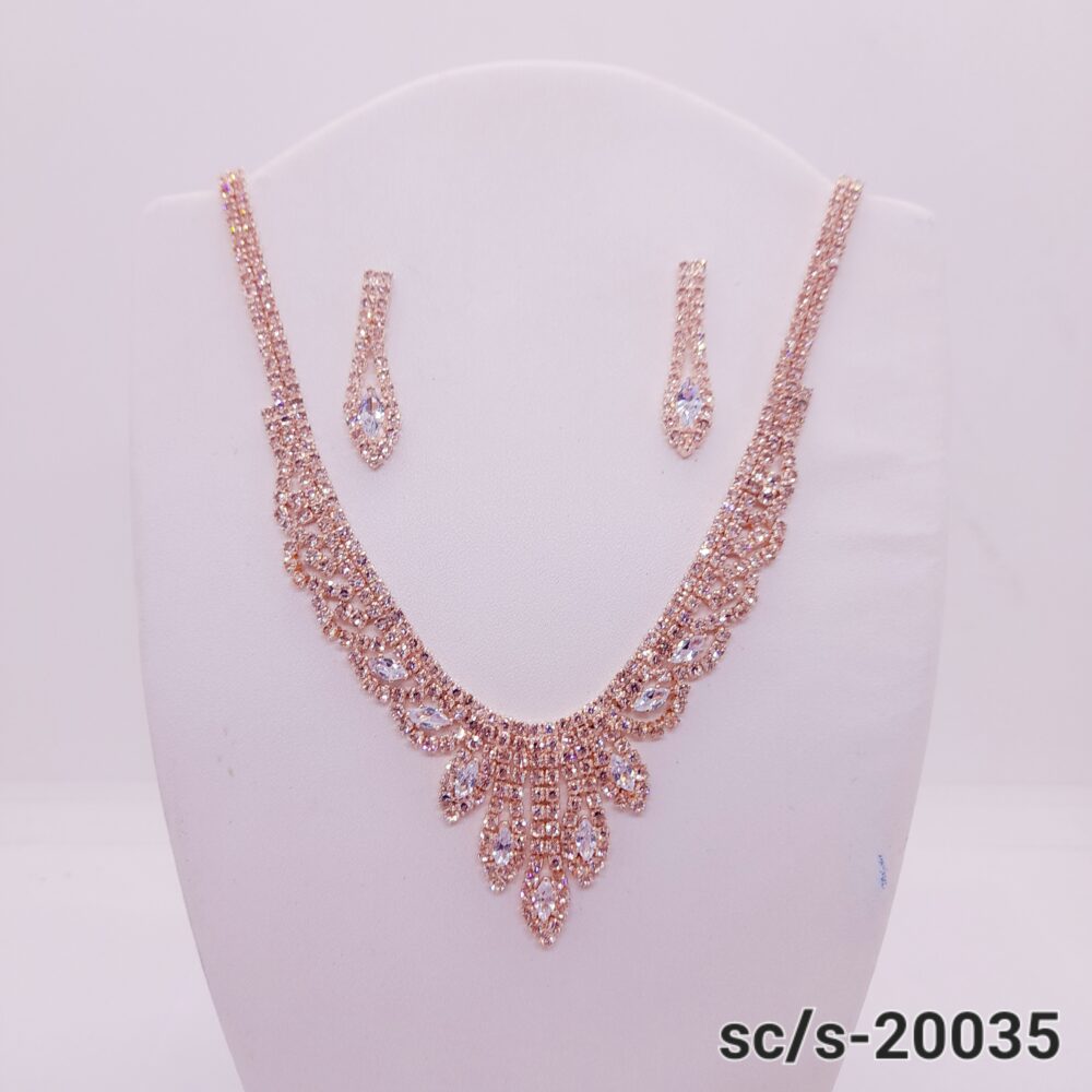 Set Collar con Aros de Strass / S-20035 - Image 2