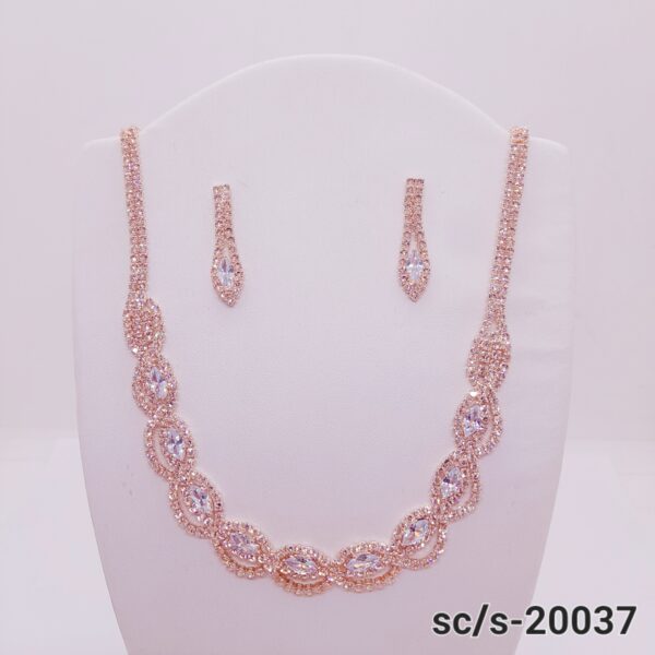 Set Collar con Aros de Strass / S-20037