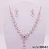 Set Collar con Aros de Strass / S-20042