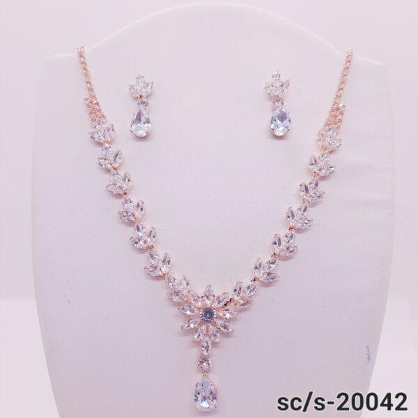 Set Collar con Aros de Strass / S-20042