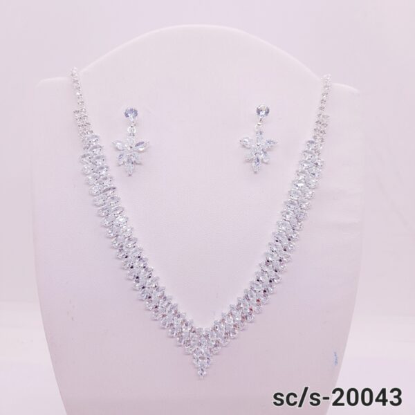 Set Collar con Aros de Strass / S-20043