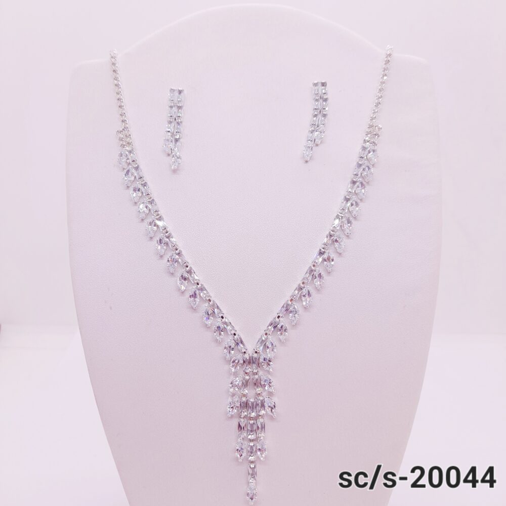 Set Collar con Aros de Strass / S-20044