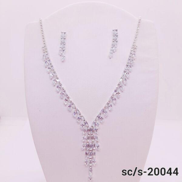 Set Collar con Aros de Strass / S-20044