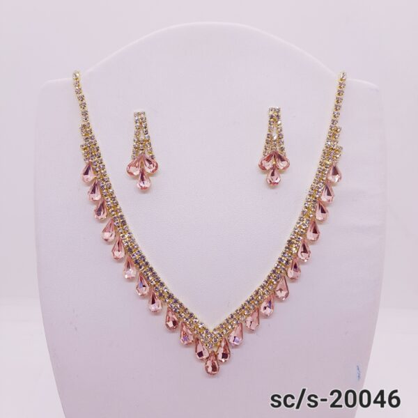 Set Collar con Aros de Strass / S-20046