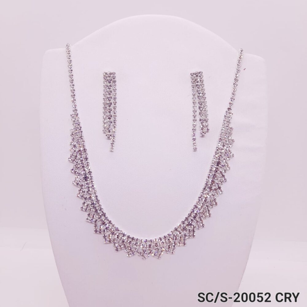 Set Collar con Aros de Strass / S-20052